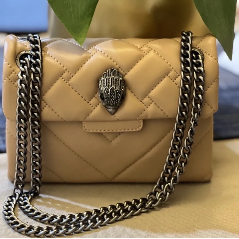 Kurt Geiger London Women's Mini Kensington Quilted Leather Crossbody Bag